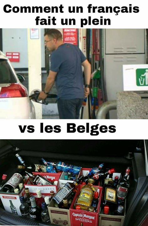 faire le plein en belgique vs en france 