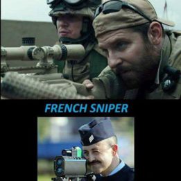American sniper vs french sniper