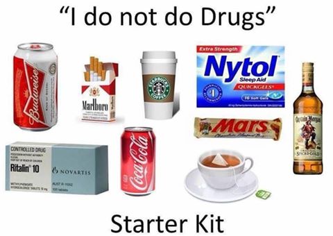 Je prends pas de drogues starter pack 