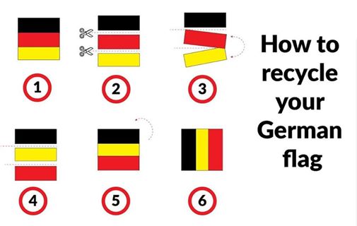 Recycler un drapeau allemand 