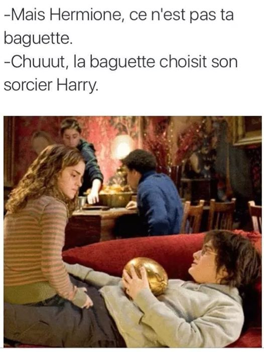 Mais hermione, ce n'est pas ta baguette 