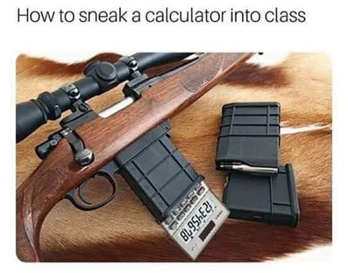 comment cacher une calculette en classe 