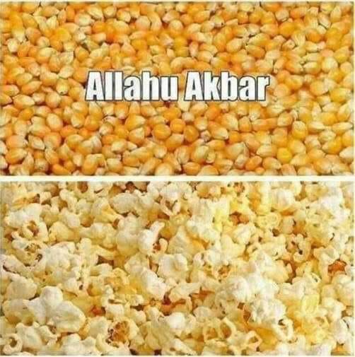 Allahu Akbar pop corn 