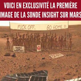 La première image de la sonde insight sur mars