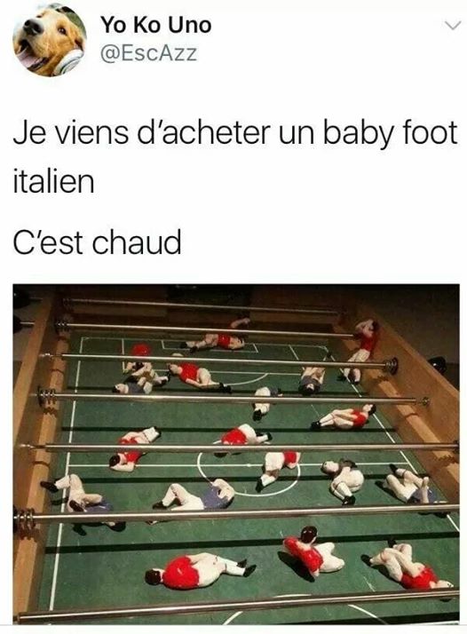 Babyfoot italien 