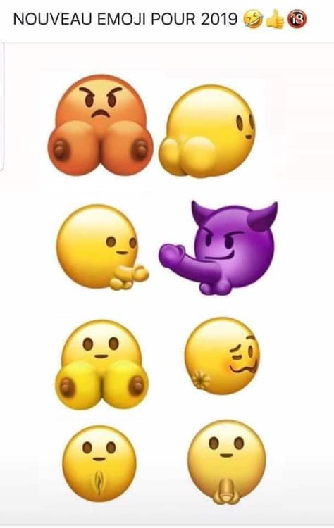 Nouveaux emoji 2019 