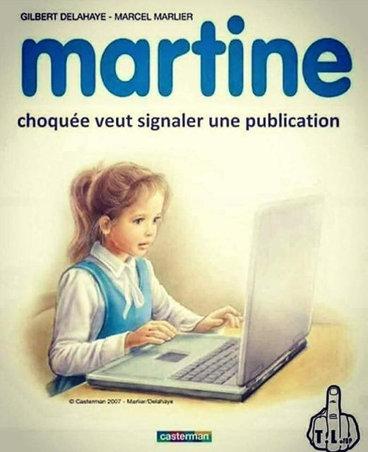 Martine veut signaler une publication 