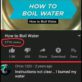 Comment faire bouillir de l'eau