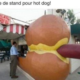 Stand hot dog