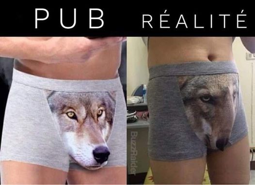 Pub vs réalité 