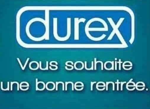 Durex vous souhaite une bonne rentrée 
