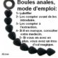 Boules anales