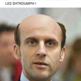 Macron chauve