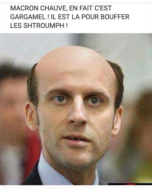 Macron chauve 