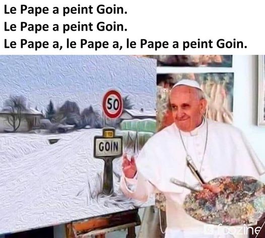 Le pape a peint goin 