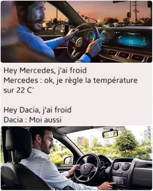 Hey Mercedes j'ai froid 