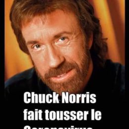 Chuck Norris fait tousser le coronavirus