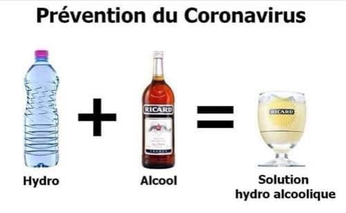 Solution hydro alcoolique 